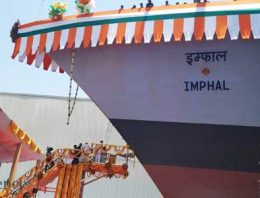 Navy chief launches new guided missile destroyer ‘INS Imphal’