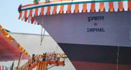 Navy chief launches new guided missile destroyer ‘INS Imphal’