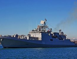 Navy’s razor sharp Talwar-class frigates cut through the seas